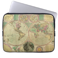 Antique World Map by Carington Bowles, circa 1780