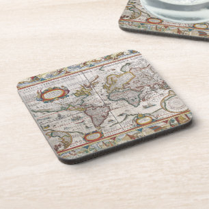Antique World Map coasters