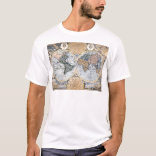 Antique world map cool T-Shirt