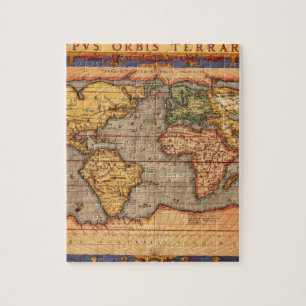 Antique World Map Jigsaw Puzzle