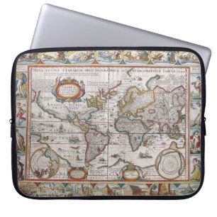 Antique World Map laptop sleeve