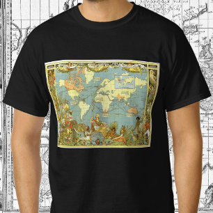 Antique World Map of the British Empire, 1886 T-Shirt
