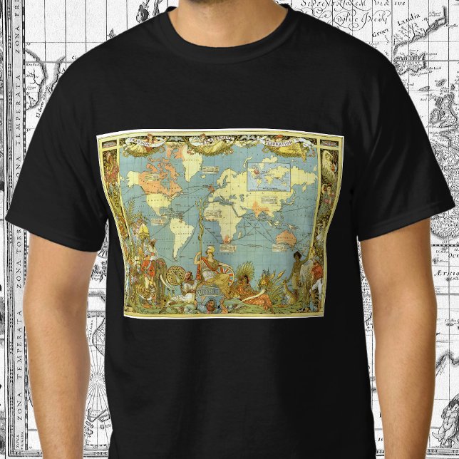 Antique World Map of the British Empire, 1886 T-Shirt (Creator Uploaded)