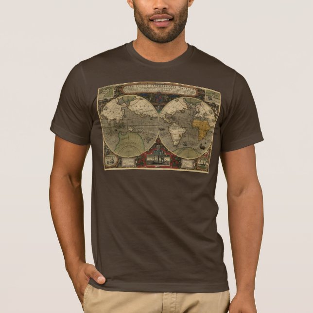 Antique World Map T-Shirt (Front)