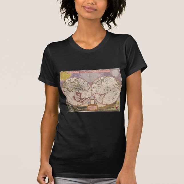 Antique World Map T-Shirt (Front)