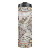 Antique World Map tumbler