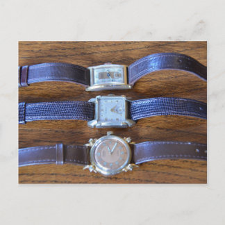 Antique Wrist Watches Postcard