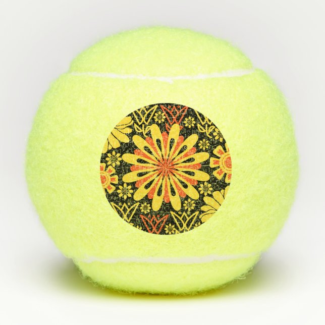 Antique Yeller Tennis Ball (Front)
