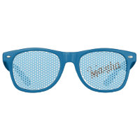 Antiqued Name Party Sunglasses (Sky Blue & Copper)