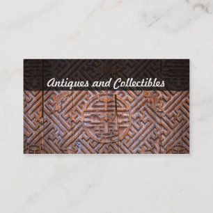 antiques and collectibles business card