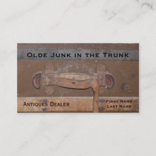 Antiques Dealer Vintage Trunk of Treasures Business Card