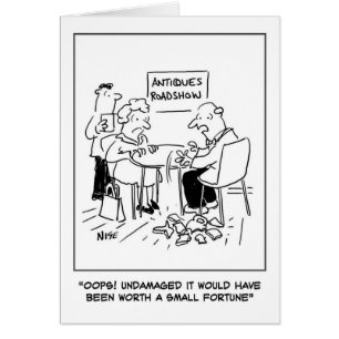 Antiques Disaster Greetings Card