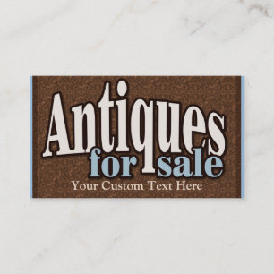 Antiques for sale. Collectibles. Customisable Business Card