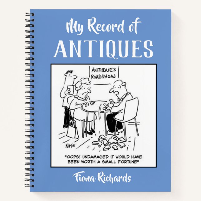 Antiques Record Journal with Owner's Name (Front)