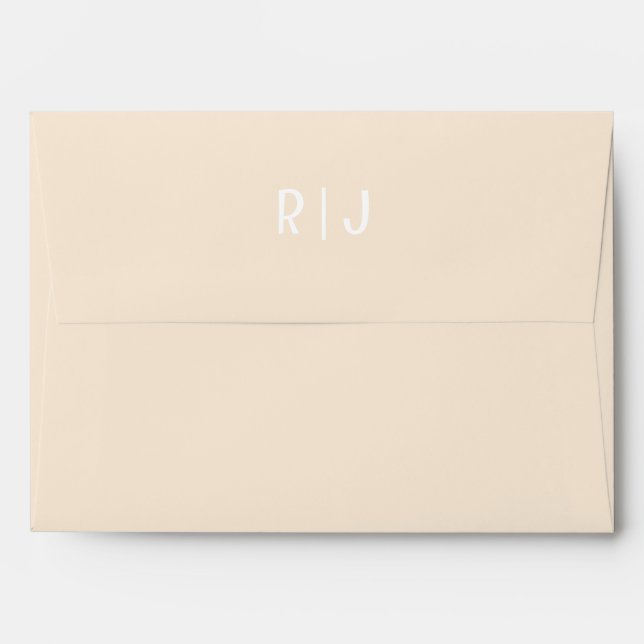 Antiquewhite Ivory Antique White Custom Colour Coo Envelope (Back (Top Flap))