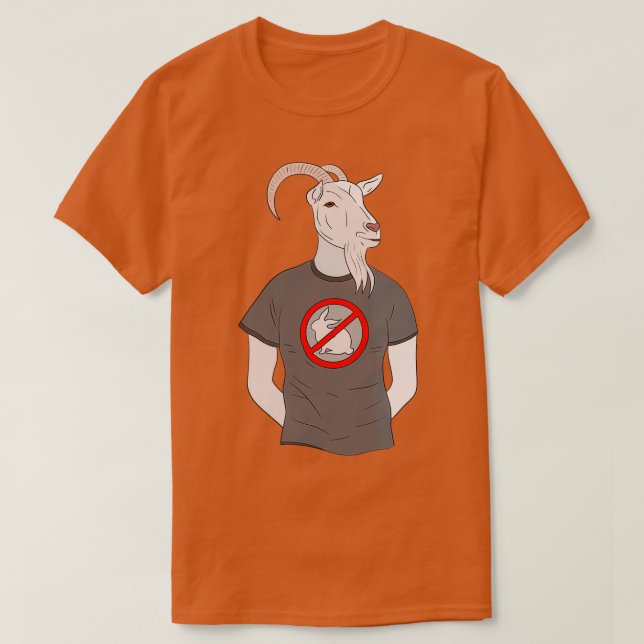 AntiRabbit Goat T-Shirt (Design Front)