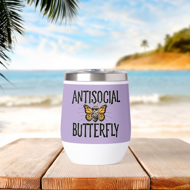 Antisocial Butterfly - funny hermit (Beach (Rotated))