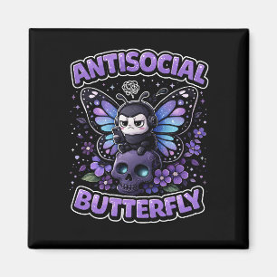 Antisocial Butterfly Magnet