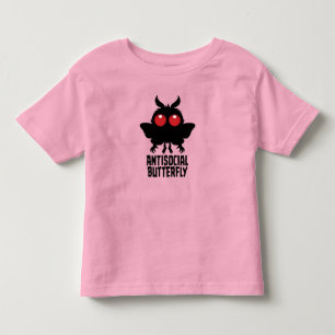 Antisocial Butterfly Mothman Cryptid Toddler T-Shirt