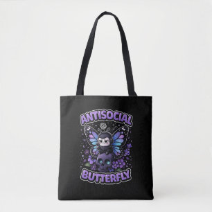 Antisocial Butterfly Tote Bag