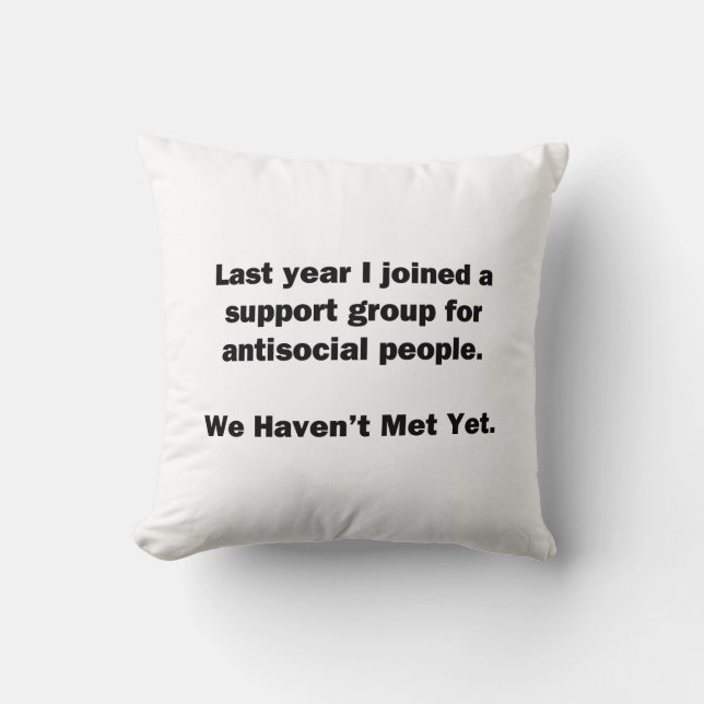 Antisocial Group Cushion (Front)