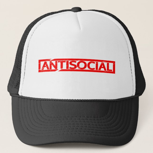 Antisocial Stamp Trucker Hat (Front)