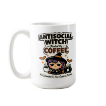 Antisocial Witch Coffee Halloween Mug