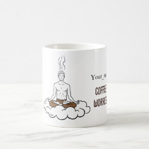 ANTISTRESS Coffee first, worries later quote Mug