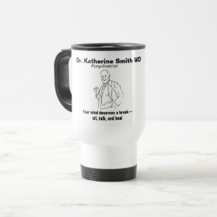ANTISTRESS Freud Psychiatry Therapy Clinic Health Travel Mug