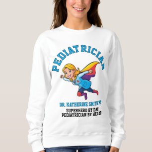 antistress pediatric doctor therapy superhero fun sweatshirt