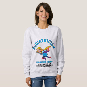 antistress pediatric doctor therapy superhero fun sweatshirt