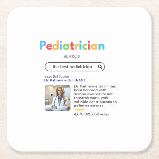 antistress pediatrician Google search result votes Square Paper Coaster
