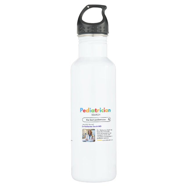 ANTISTRESS PEDIATRICIAN VIP doctor GOOGLE search 710 Ml Water Bottle (Front)