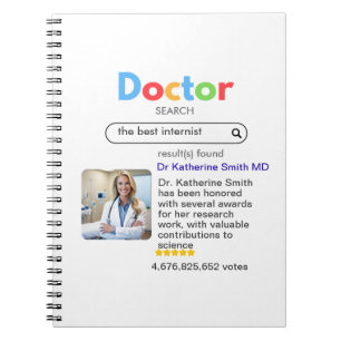 ANTISTRESS PHYSICIAN DOCTOR google INTERNIST Notebook