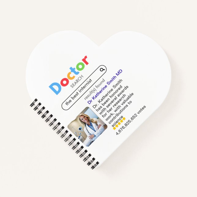 ANTISTRESS PHYSICIAN DOCTOR google INTERNIST Notebook (Front)