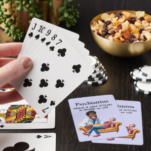 antistress psychiatrist doing psychotherapy Freud Playing Cards