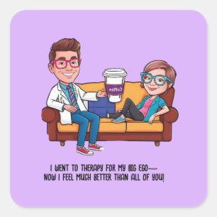 ANTISTRESS psychiatrist THERAPIST MENTAL HEALTH Square Sticker