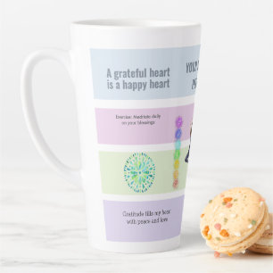 AntiStress Serene Meditation Midfulness Latte Mug