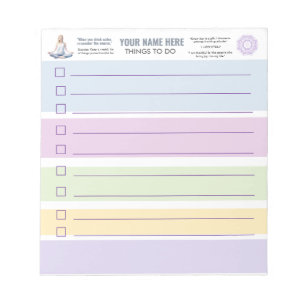 AntiStress Serene Meditation Yoga Chakras relax Notepad