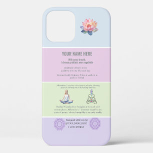 ANTISTRESS STRESS RELAX YOGA MANDALA CALM iPhone 12 CASE