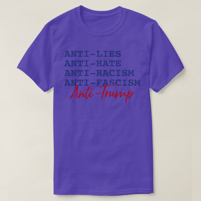 antitrump Pin T-Shirt (Design Front)