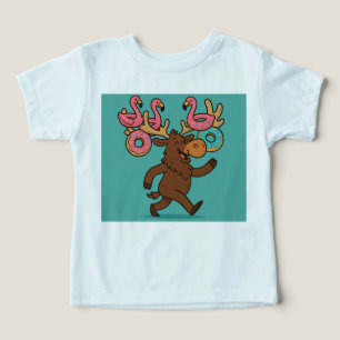 Antler Float Parade – Beach Pride Tee for Kids