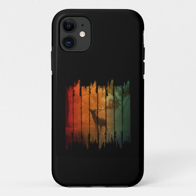 ANTLER WILD DEER NATURE Case-Mate iPhone CASE (Back)