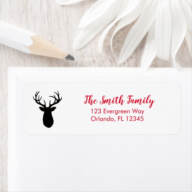 Antler Wilderness Winter Address Label (Insitu)