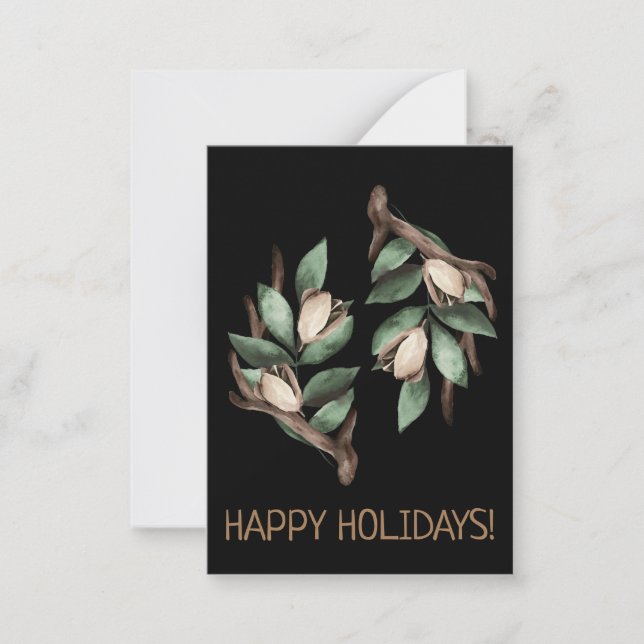 Antler with green branch Postcard (Front)