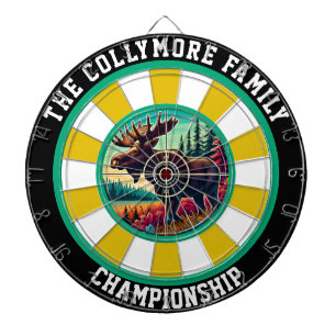 Antlered Moose Target Artwork Dartboard