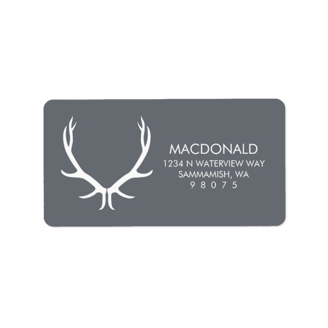Antlers Return Address Label (Front)