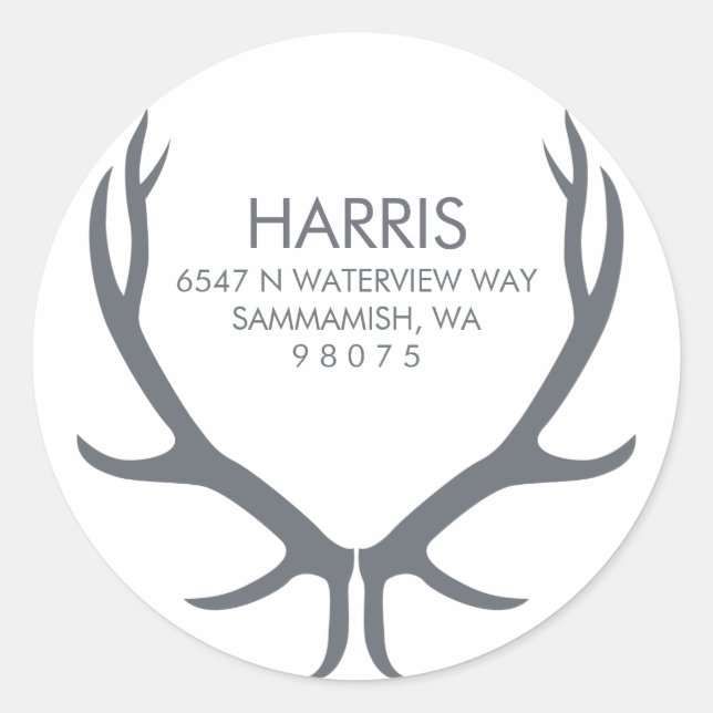 Antlers Return Address Label (Front)