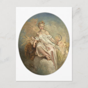 Antoine Watteau Ceres (Summer) c1717-1718 Postcard