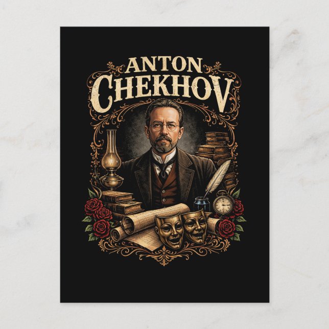 Anton Chekhov Postcard (Front)